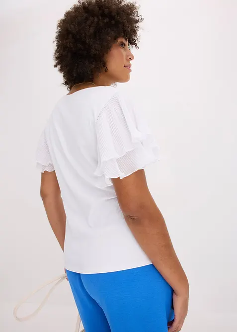 Topp med volanger, bonprix