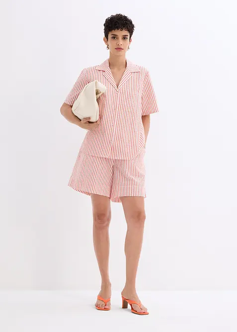 Skjortebluse i 100% bomull, bonprix