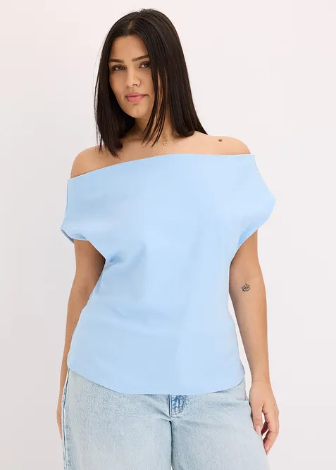 Off shoulder-topp i økologisk bomull, bonprix