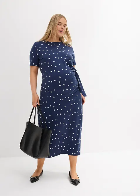 Mammakjole i jersey av &oslash;kologisk bomull, midi-lengde, bonprix