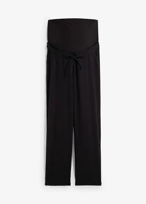 Mammabukse med lin, Straight Leg, bonprix