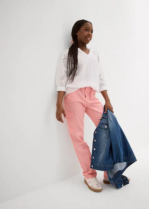 Blusetunika i luftig musselin, bonprix