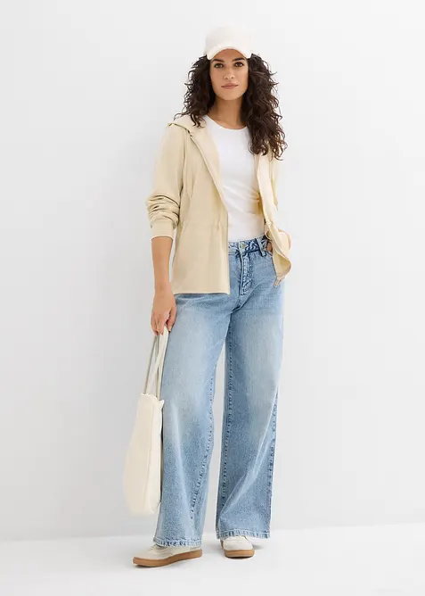 Hettejakke med strikk, bonprix