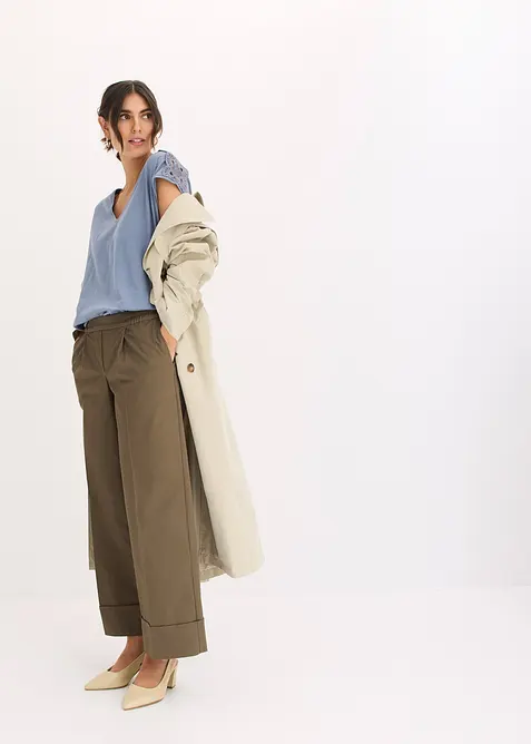 Topp med heklede innfellinger, bonprix