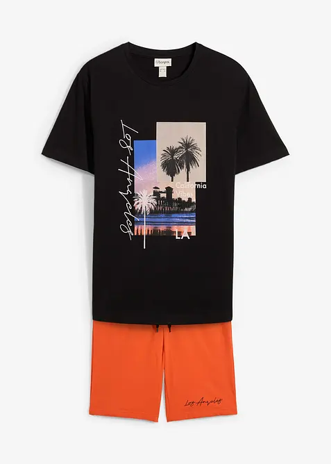 T-skjort og sweatbermuda (2-delt sett), bonprix