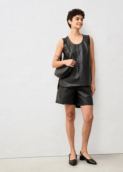 Singlet med forstykke i lammenappa, bonprix