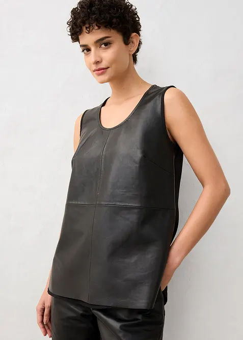 Singlet med forstykke i lammenappa, bonprix