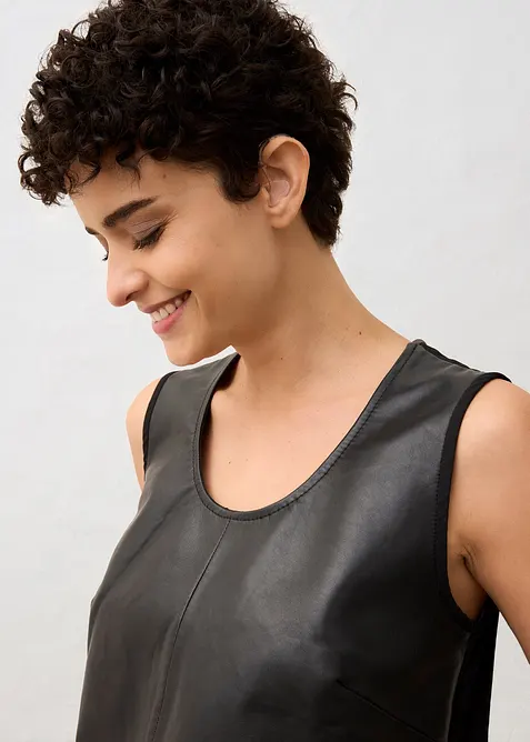 Singlet med forstykke i lammenappa, bonprix