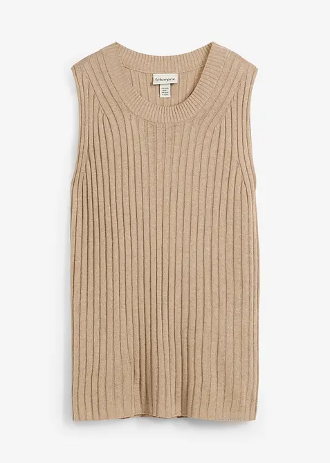 Strikketopp i viskosemiks, bonprix