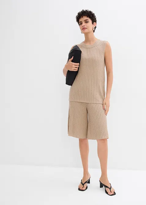 Strikketopp i viskosemiks, bonprix