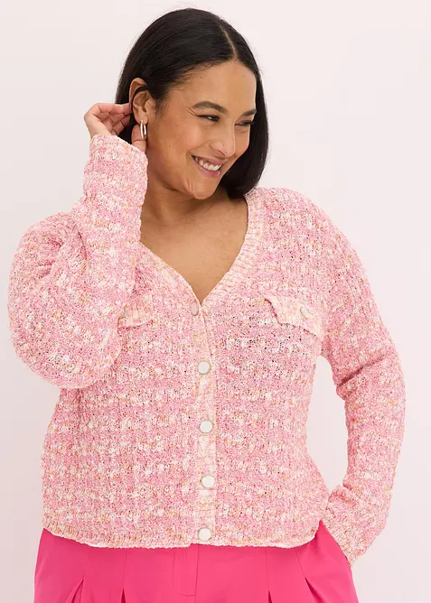 Cardigan i boucl&eacute;, bonprix