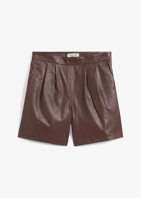 Skinnshorts i lammenappa, bonprix