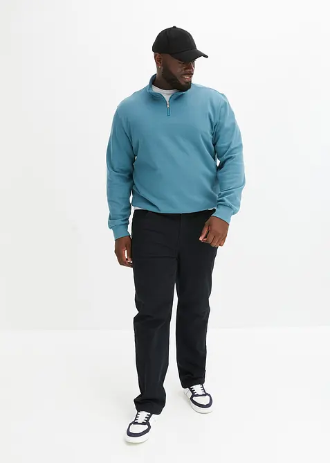 Sweatshirt med troyer-krage, bonprix