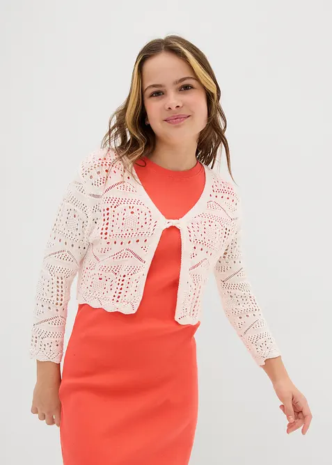 Strikket bolero med 3/4-lange ermer, bonprix