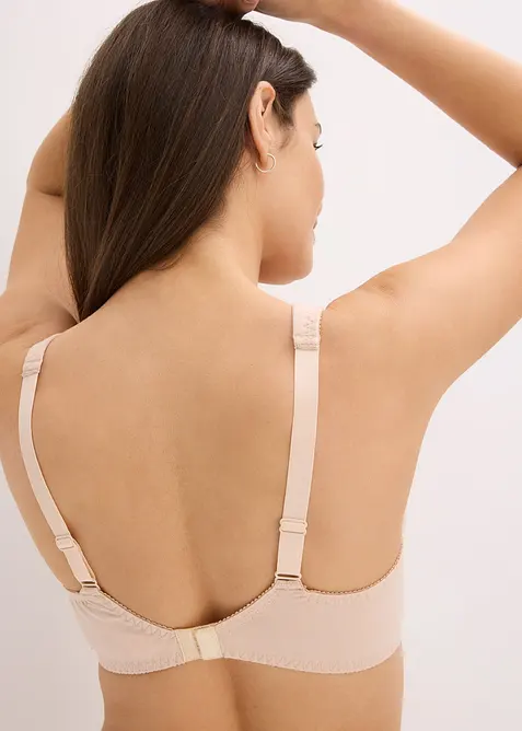 Padded-BH med b&oslash;yle i bomull, bonprix