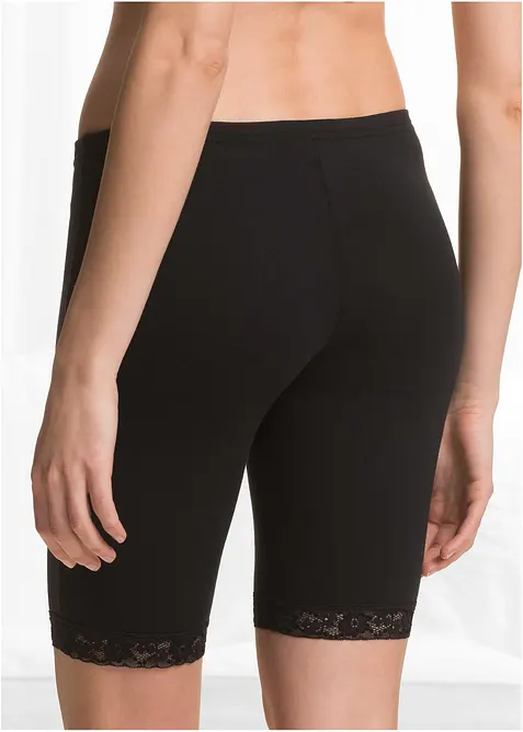 Lang underbukse av mykt materiale i fordelspakning, bonprix