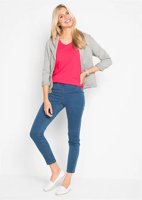 Lang topp i 100% bomull (5-pack), bonprix