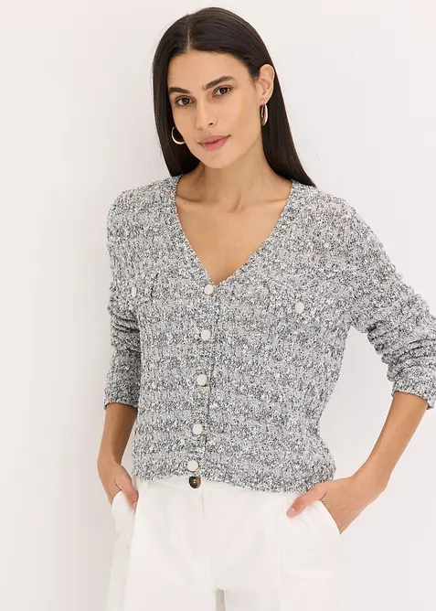 Cardigan i bouclé, bonprix
