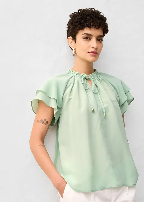 Tunika med silke, bonprix