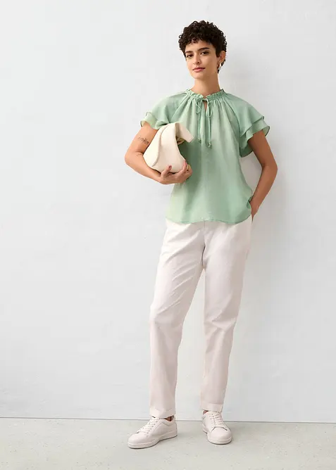 Tunika med silke, bonprix