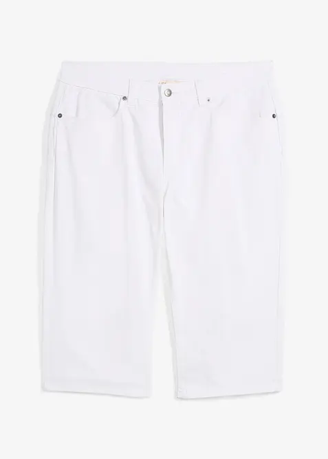 Lang bermudashorts i lett denim med stretch, Regular Fit, bonprix