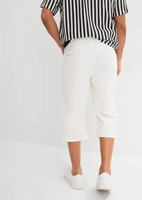 Lang bermudashorts i lett denim med stretch, Regular Fit, bonprix