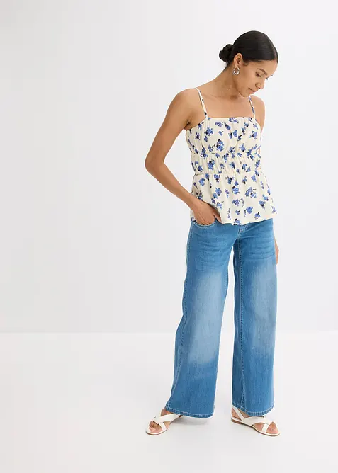 Stroppetopp i strukturert krepp, bonprix