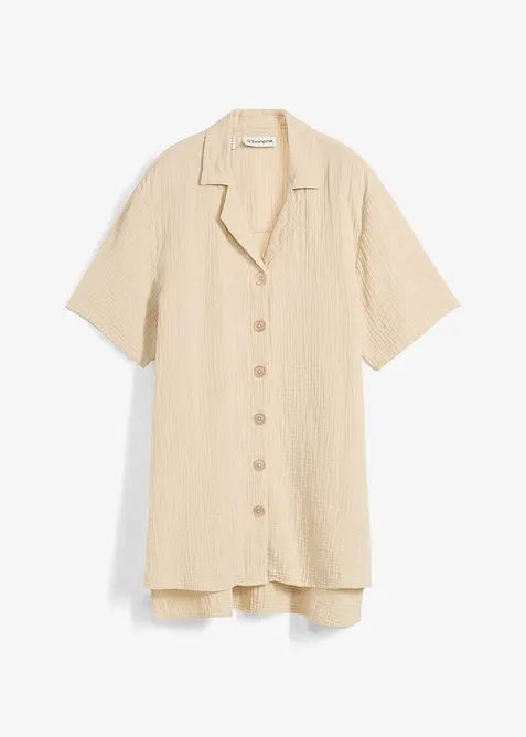 Skjorte i musselin, bonprix