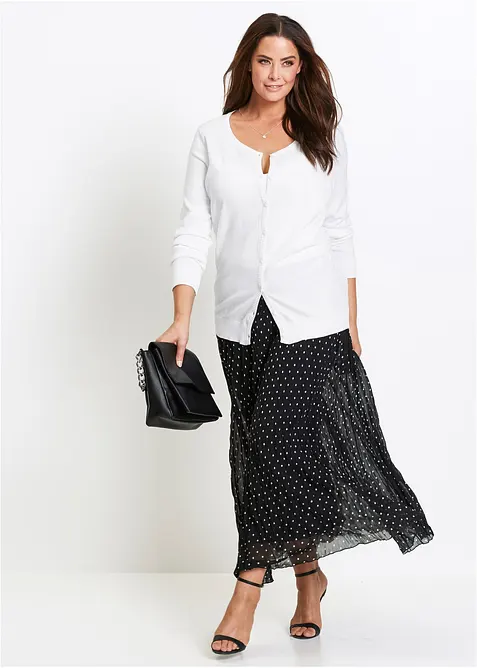 Chiffonskj&oslash;rt i chrash look, bonprix