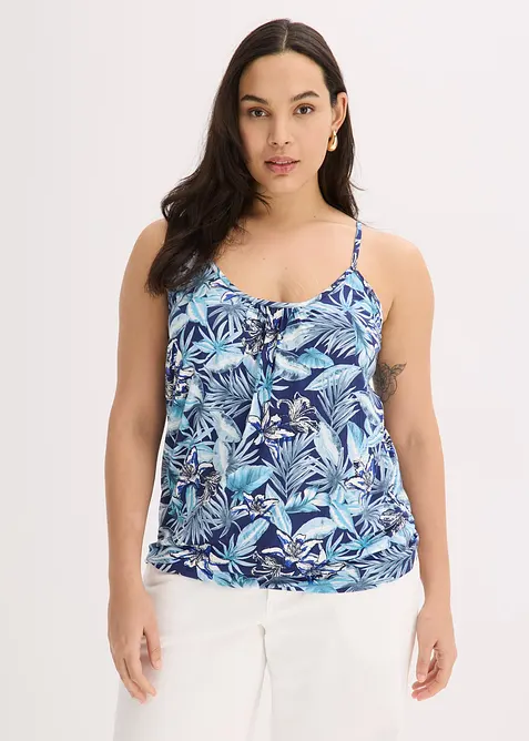 Topp med spagettistropper av myk viskosemiks, bonprix