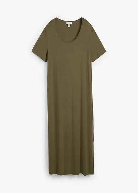 Trikotkjole i lett viskosemiks, bonprix