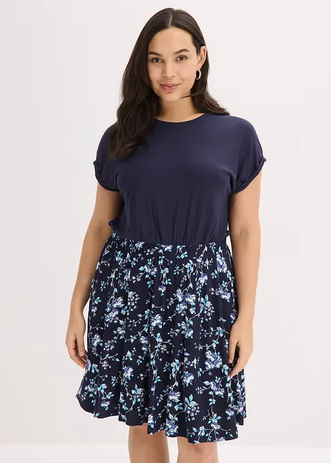 Jerseykjole i viskosemiks, bonprix