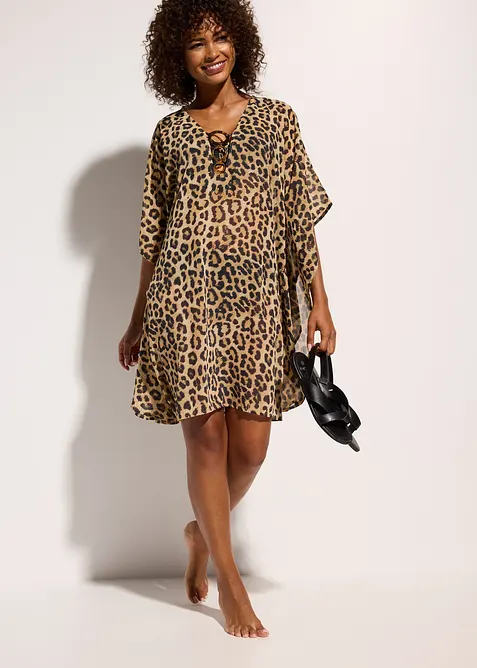 Strandtunika i chiffon, bonprix