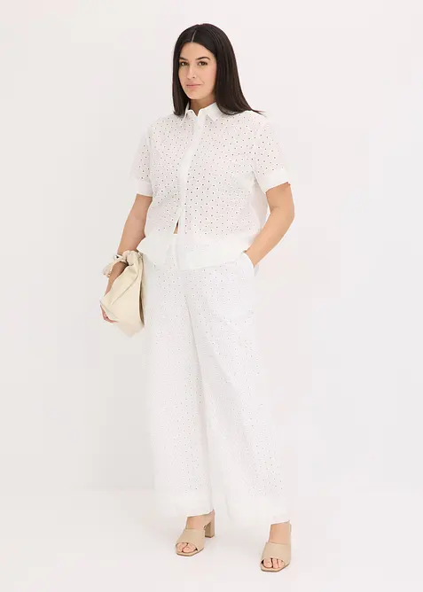 Bukse med vide ben, bonprix