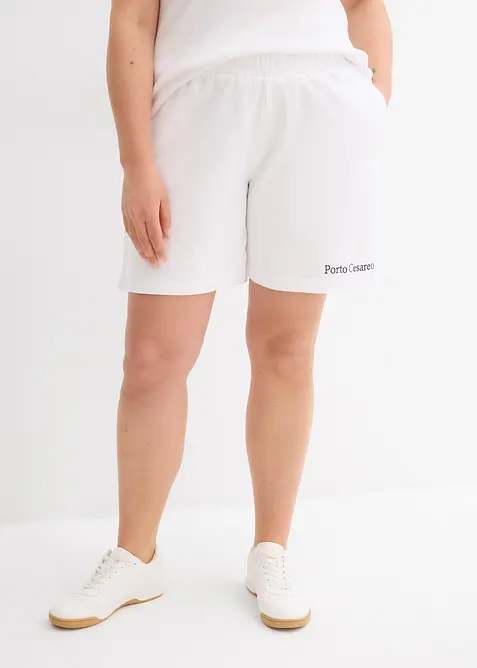 Sweatshorts med broderi, bonprix