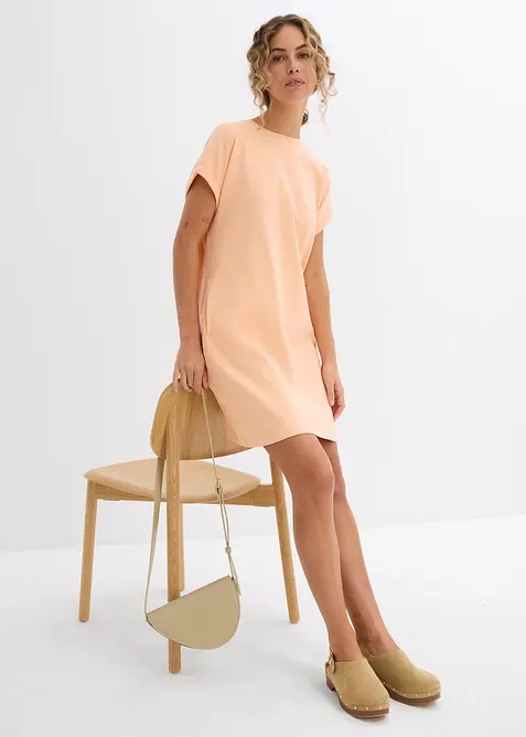 Minikjole i formstabilt interlockmateriale med lommer, bonprix