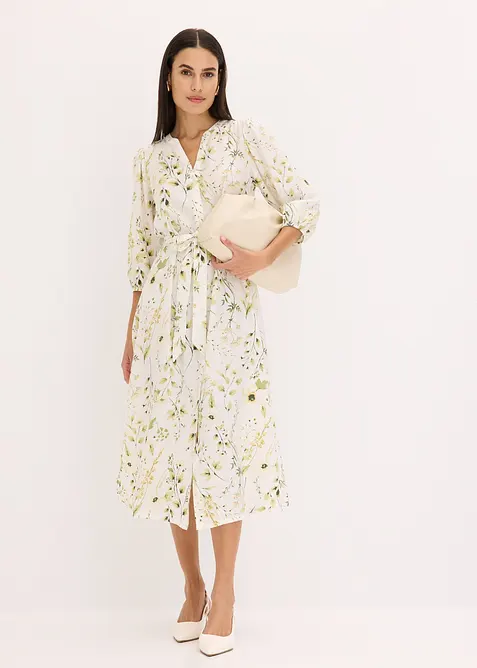 Skjortekjole med trykk, bonprix