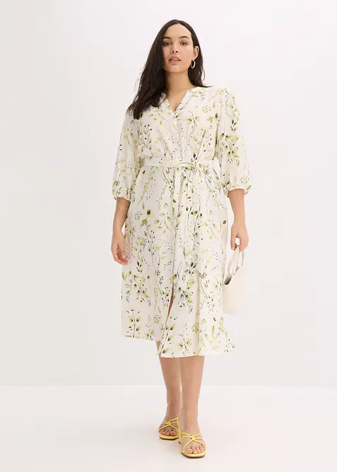 Skjortekjole med trykk, bonprix