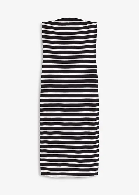 Bandeaukjole i ribbemateriale, bonprix