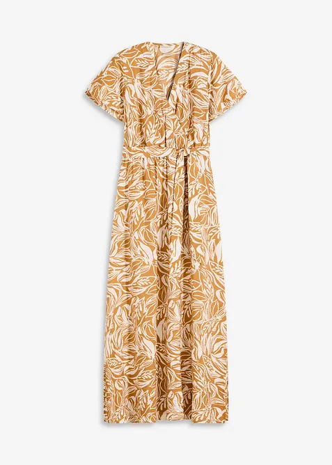 Maxikjole i viskosemiks med trykt m&oslash;nster, bonprix