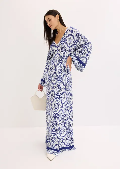 Maxikjole i myk viskosemiks, bonprix