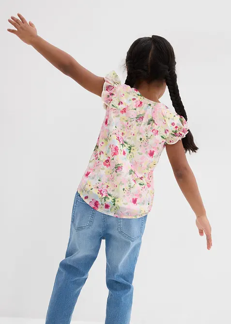 Blusetunika med rysjer, bonprix