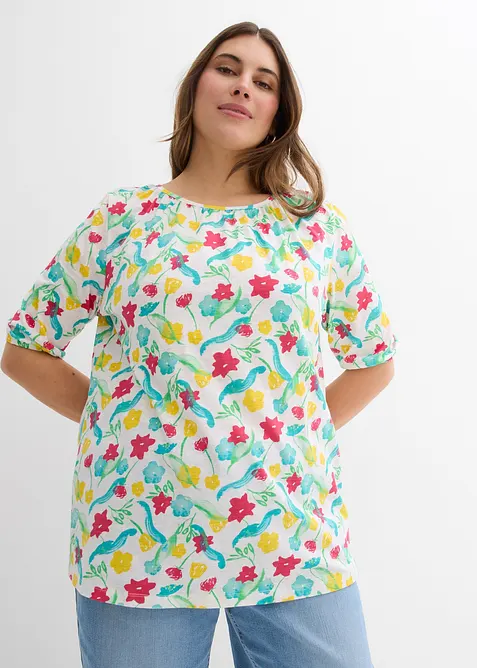 Topp i &oslash;kologisk bomull, bonprix