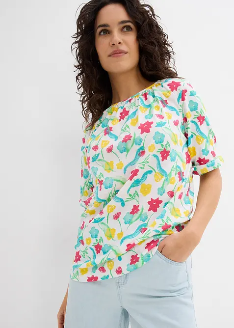 Topp i &oslash;kologisk bomull, bonprix