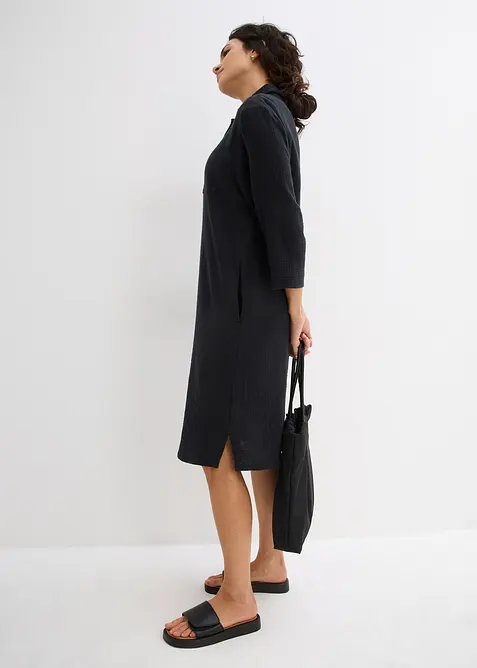 Skjortekjole i myk bomullsmusselin, bonprix