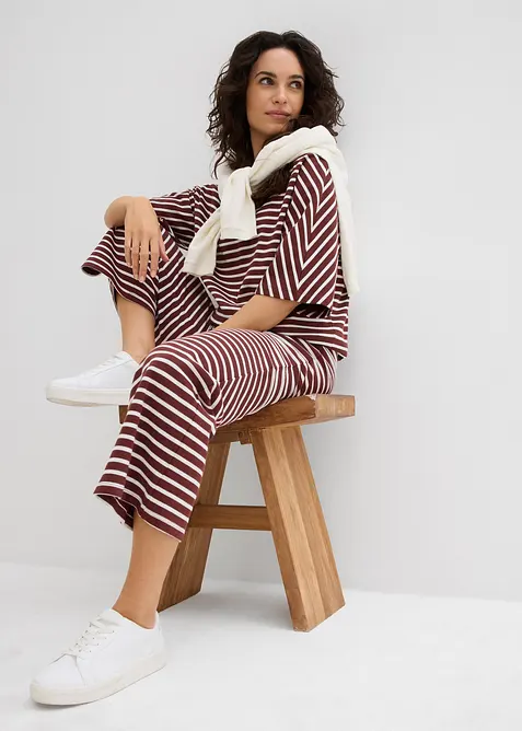 Jerseybukse i strukturert bomull, bonprix