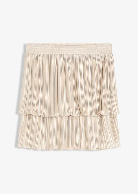 Miniskjørt med plissé, bonprix