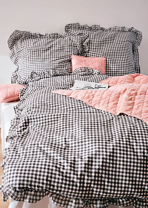 Sengesett med rysjer, bonprix