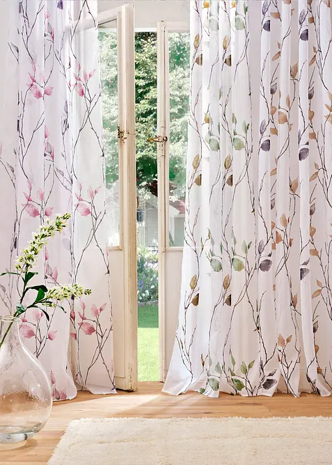 Gardin med resirkulert polyester (1-pack), bonprix