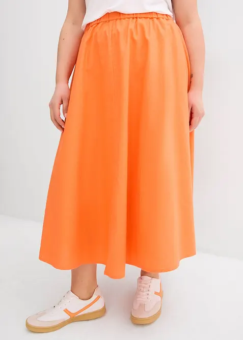 Midiskj&oslash;rt i linmiks, bonprix